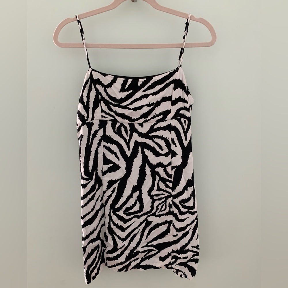 Zara Zebra Printed Mini Dress